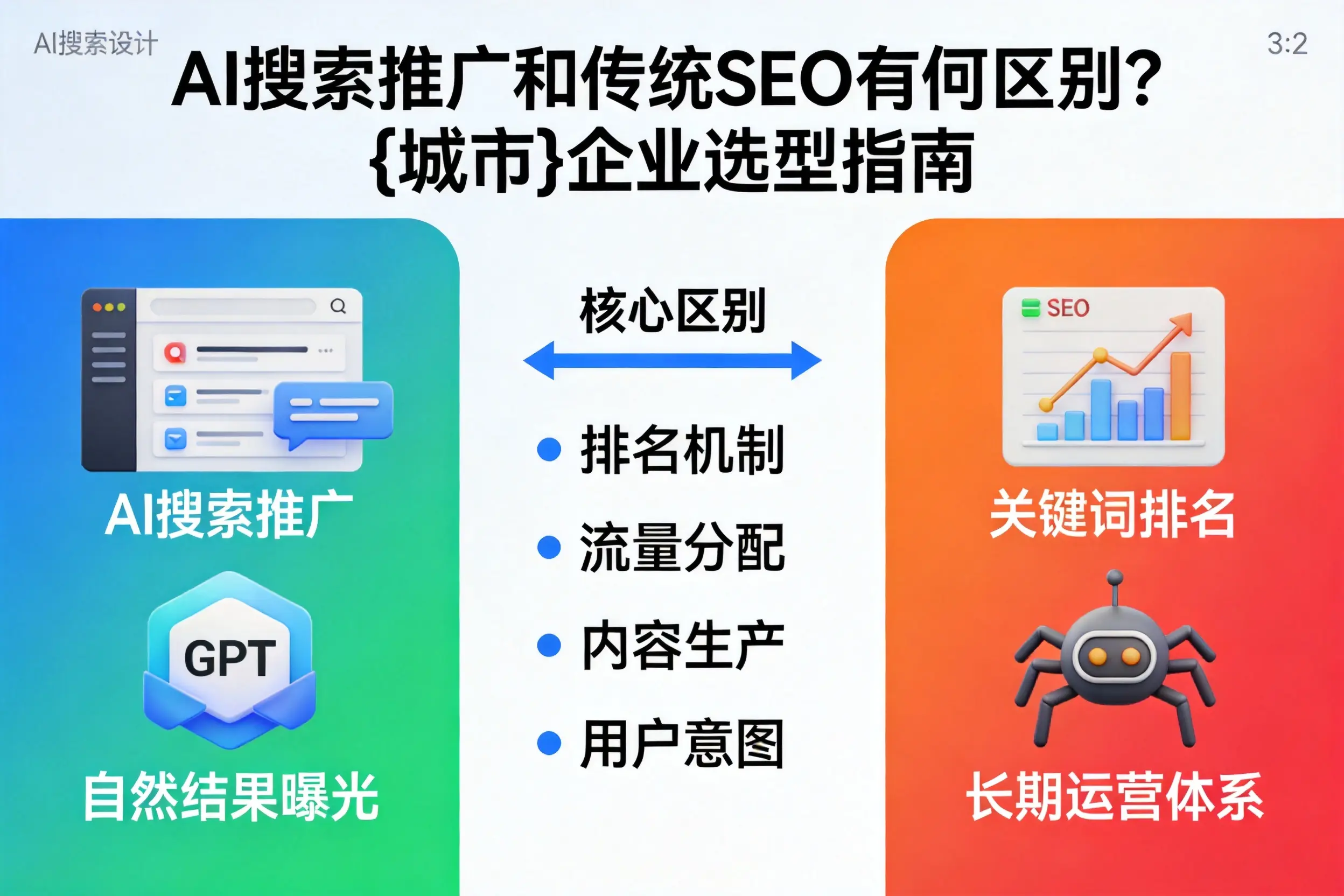 AI搜索推广和传统SEO有何区别？贵州企业选型指南