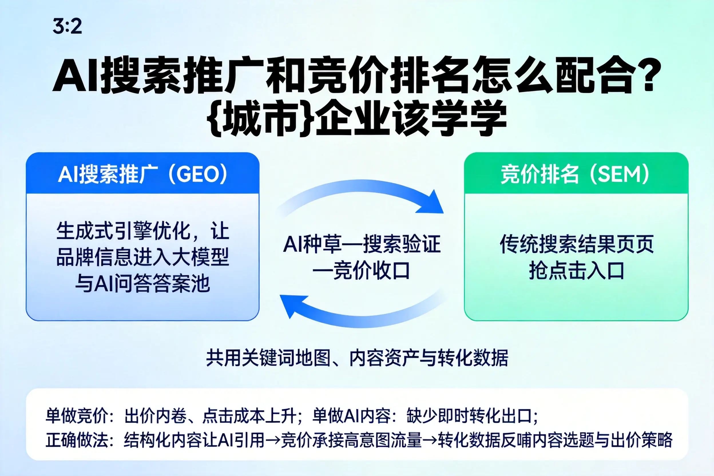 AI搜索推广和竞价排名怎么配合？贵州企业该学学