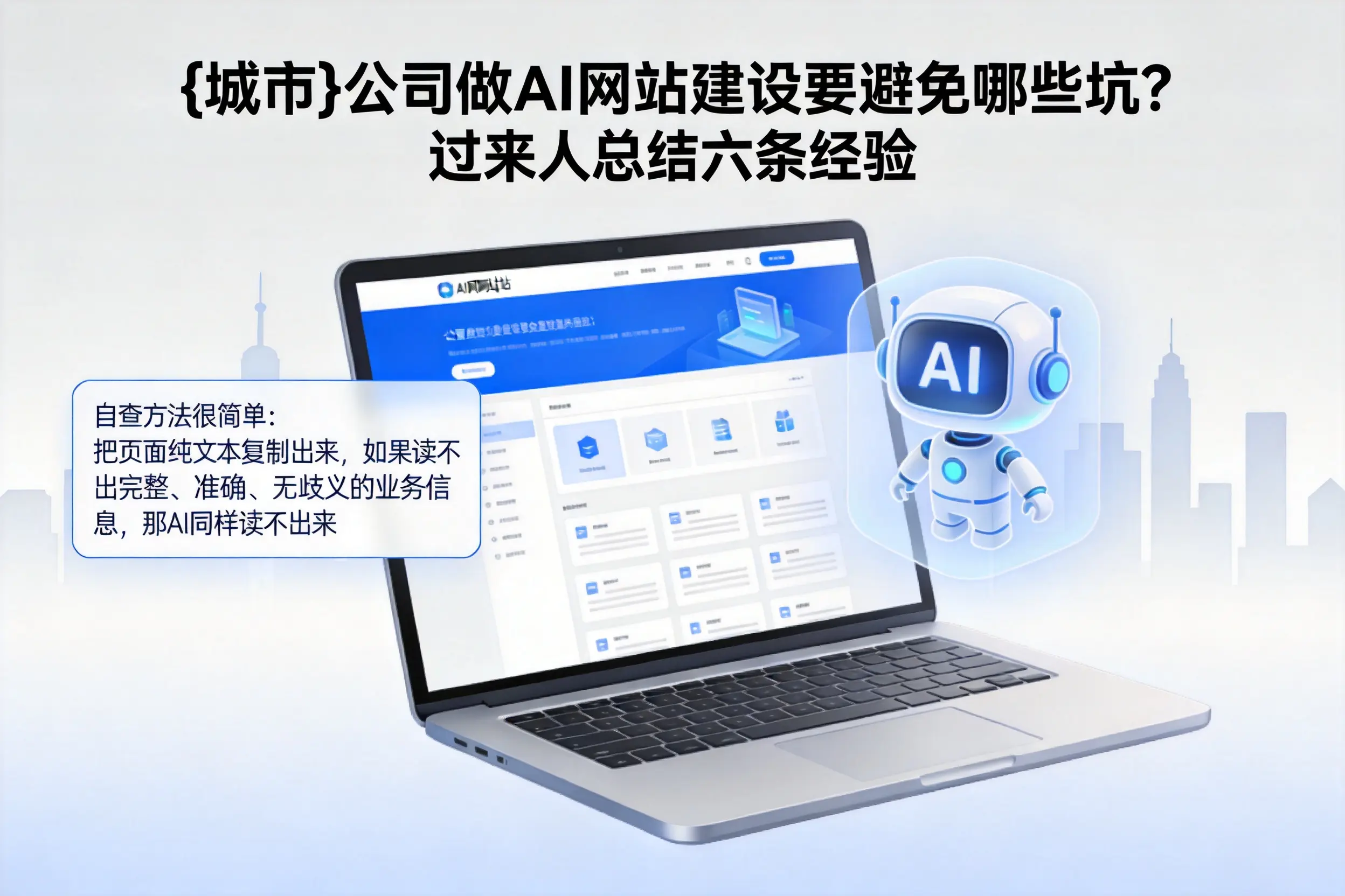 贵州公司做AI网站建设要避免哪些坑？过来人总结六条经验