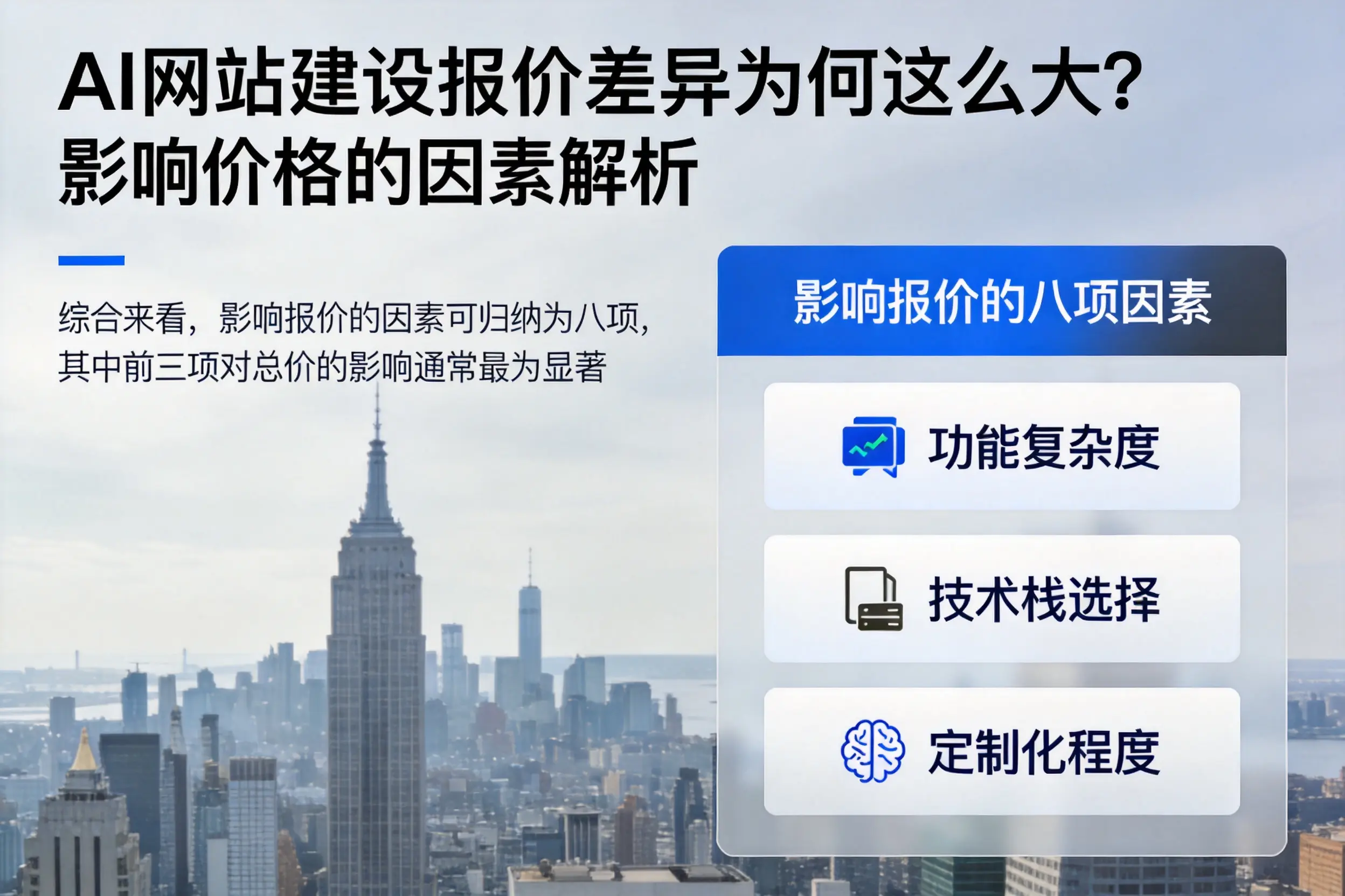 贵州AI网站建设报价差异为何这么大？影响价格的因素解析
