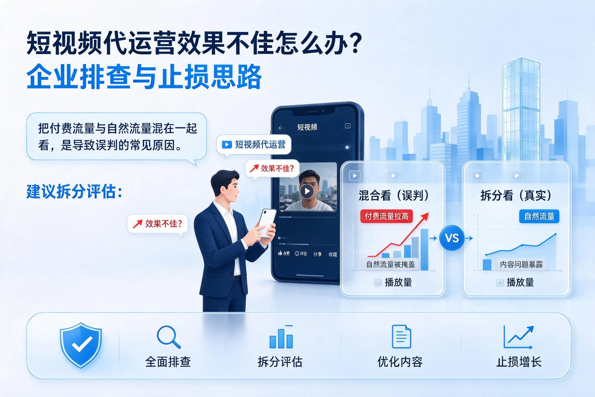 短视频代运营效果不佳怎么办？贵州企业排查与止损思路