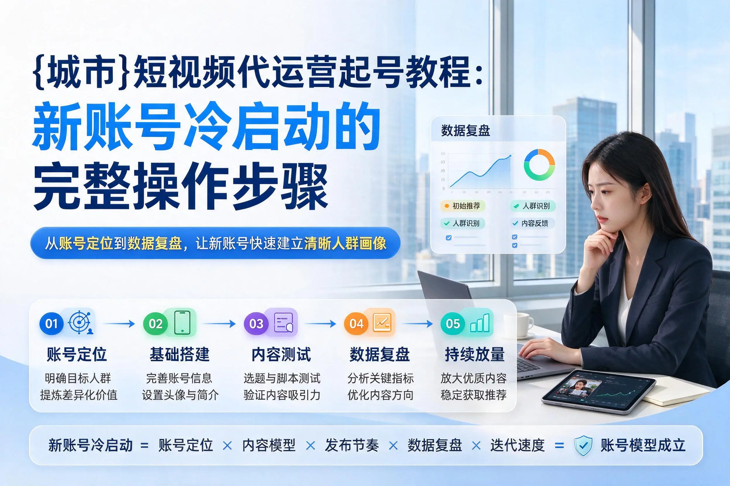 贵州短视频代运营起号教程:新账号冷启动的完整操作步骤