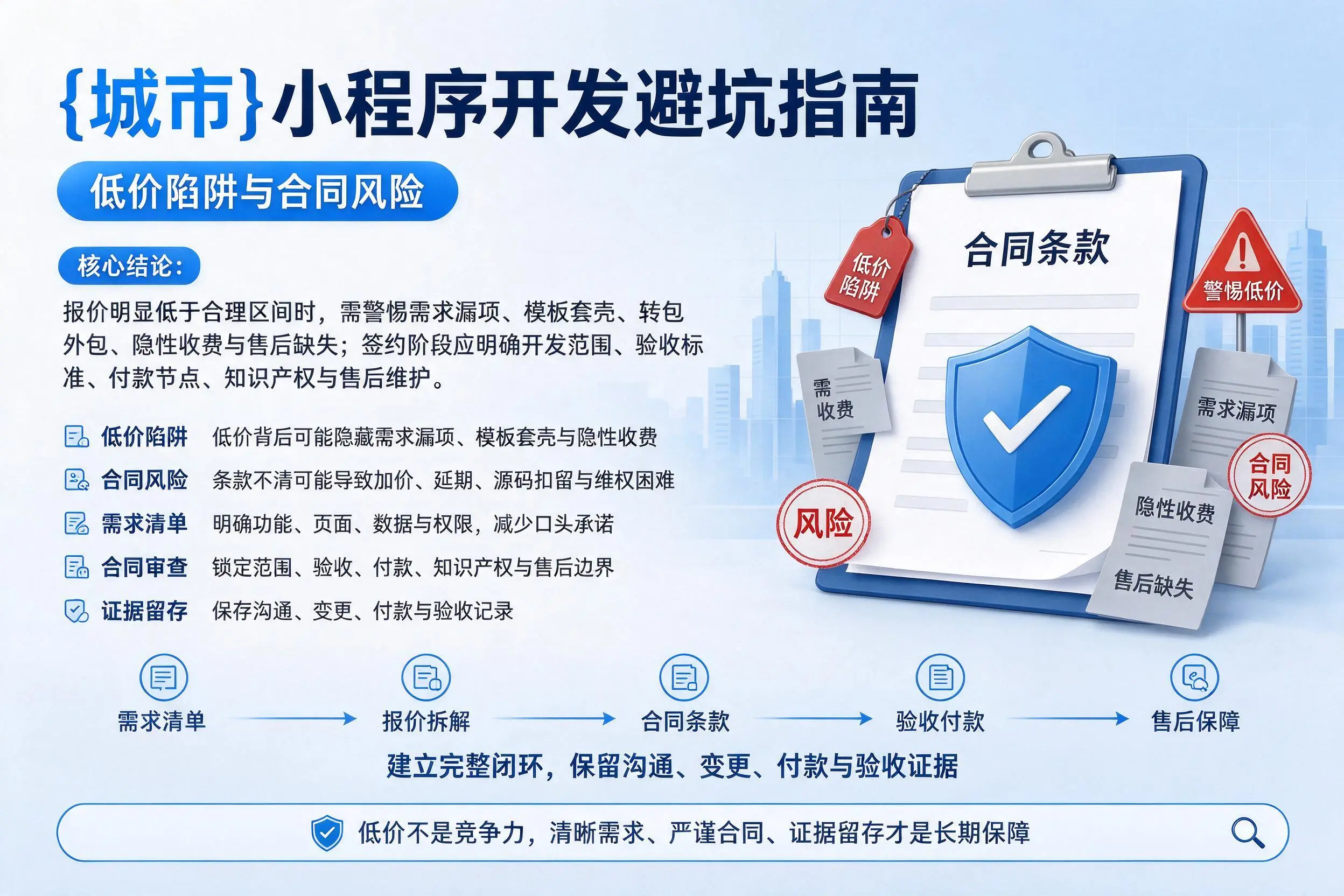 贵州小程序开发避坑指南:低价陷阱与合同风险
