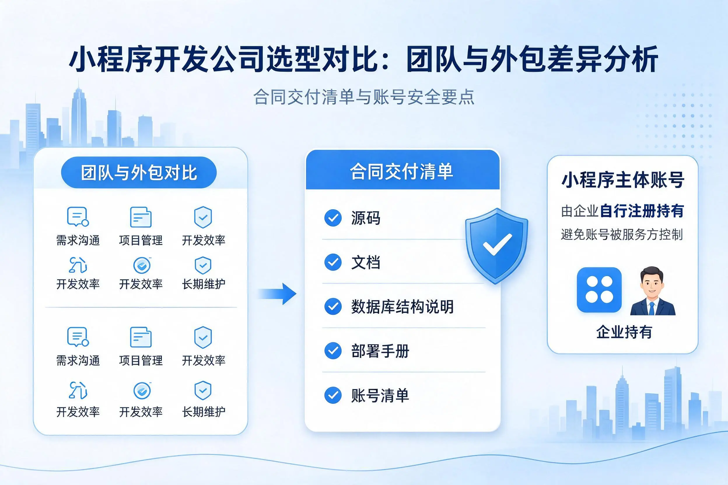 贵州小程序开发公司选型对比:团队与外包差异分析