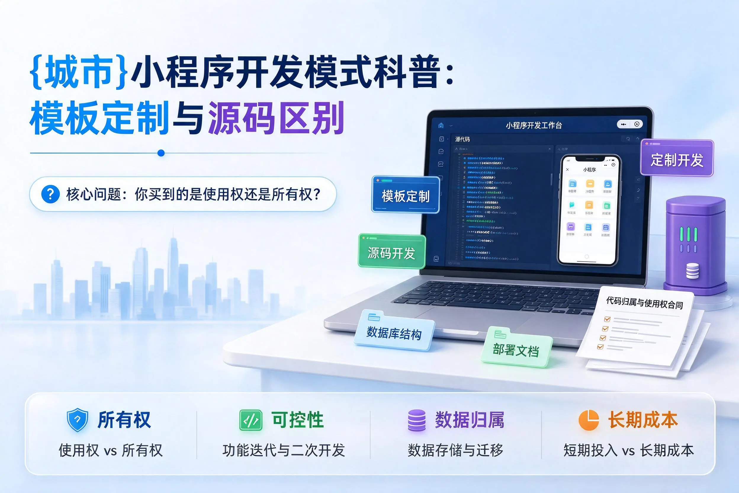 贵州小程序开发模式科普:模板定制与源码区别
