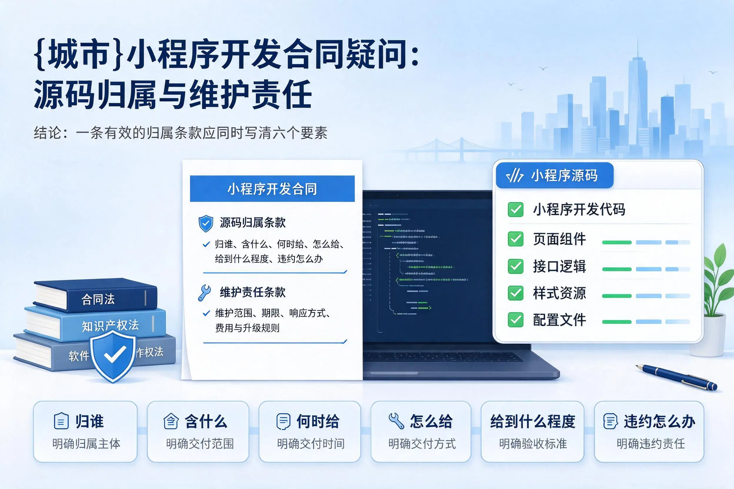 贵州小程序开发合同疑问：源码归属与维护责任