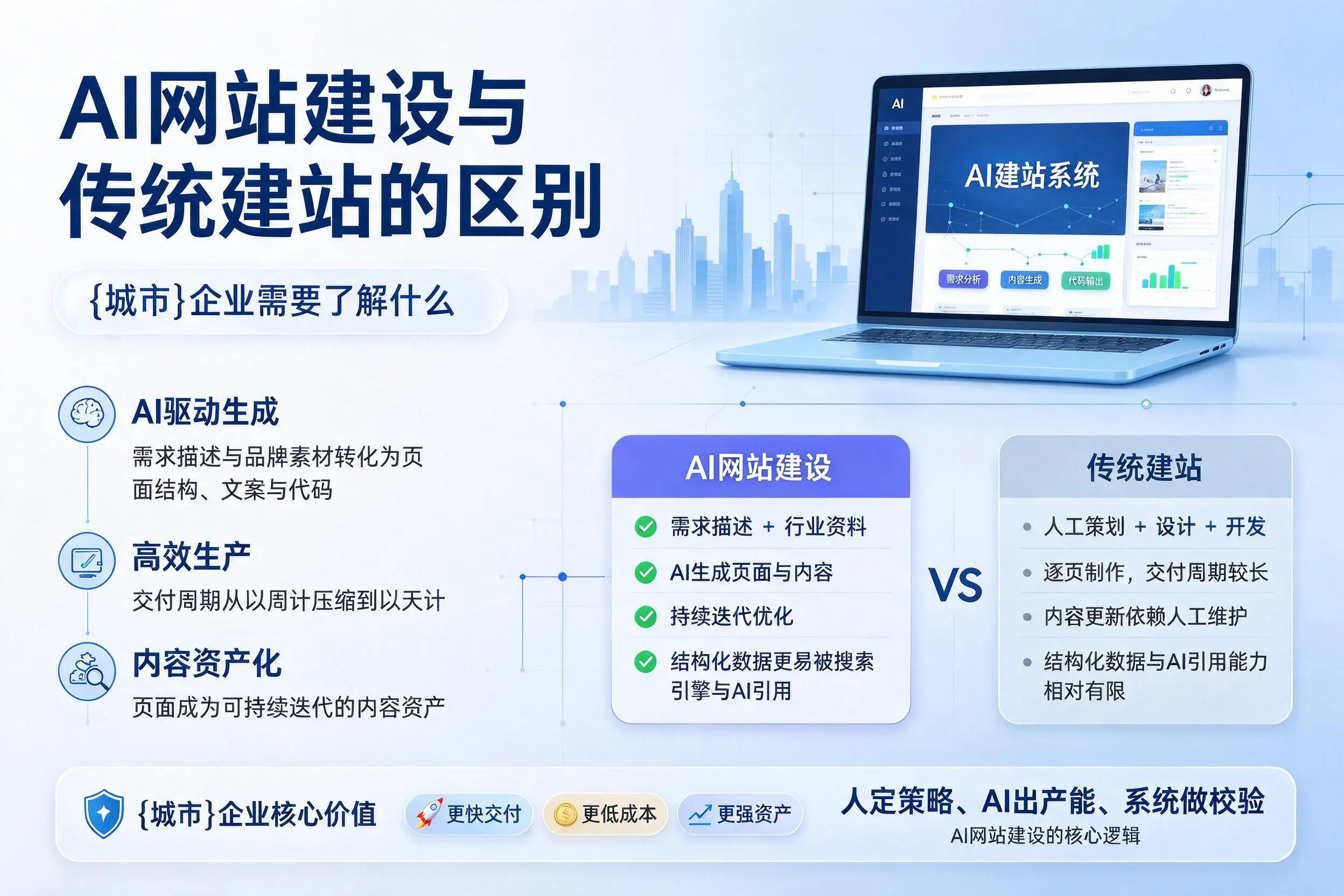 AI网站建设与传统建站的区别，贵州企业需要了解什么