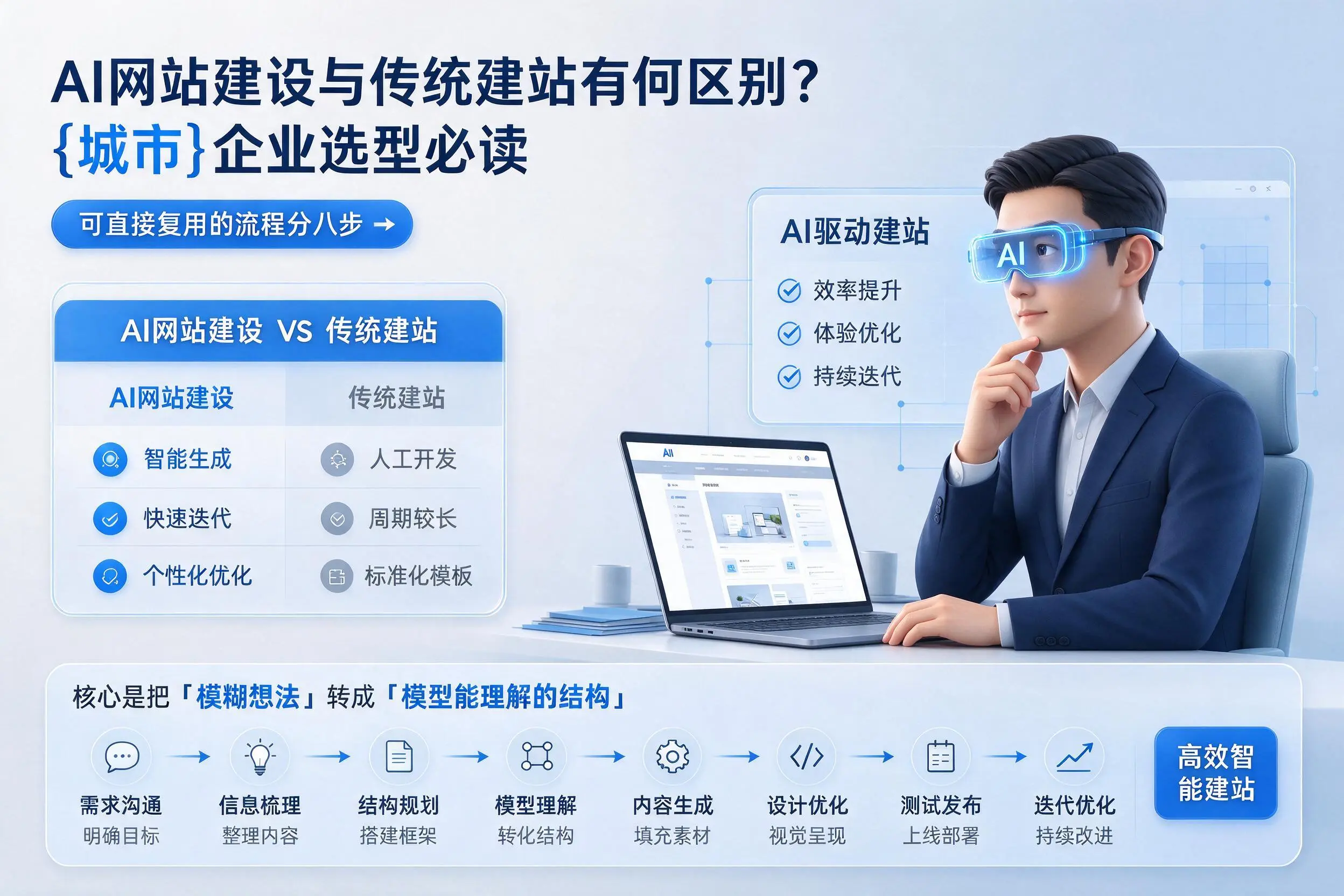 AI网站建设与传统建站有何区别？贵州企业选型必读