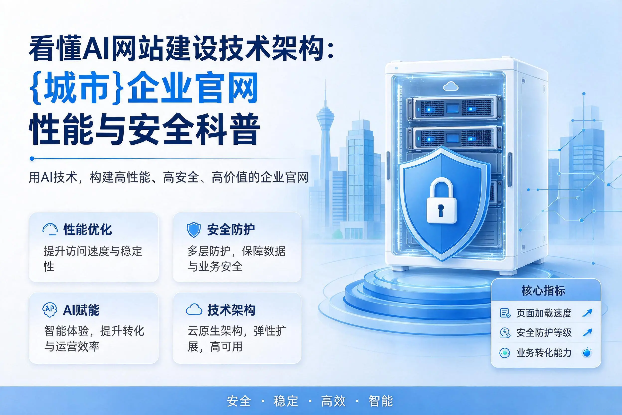 看懂AI网站建设技术架构：贵州企业官网性能与安全科普