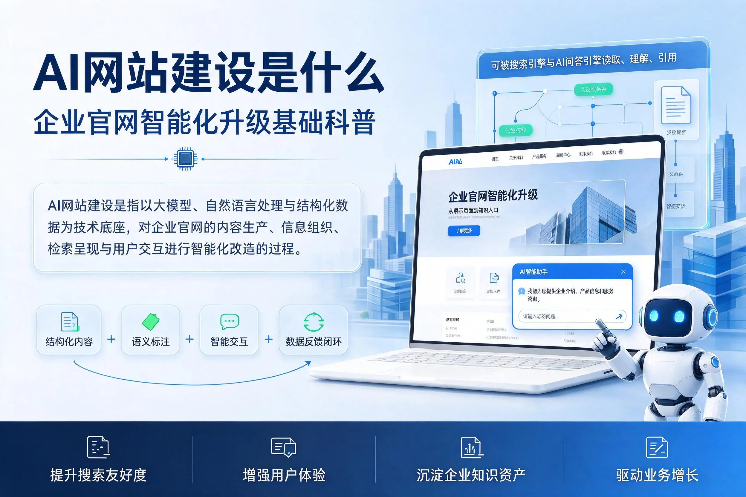 AI网站建设是什么：贵州企业官网智能化升级基础科普
