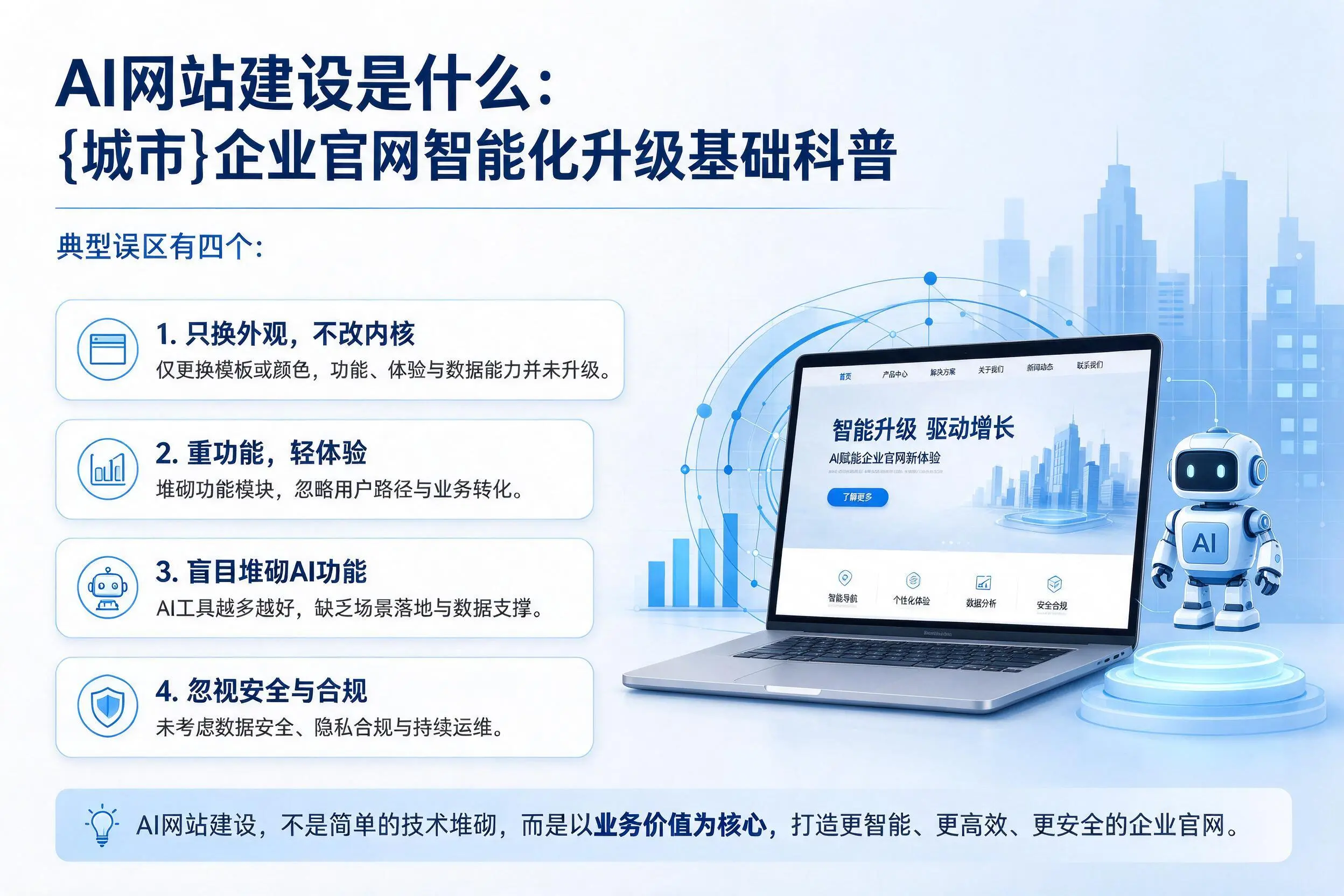 AI网站建设是什么：贵州企业官网智能化升级基础科普