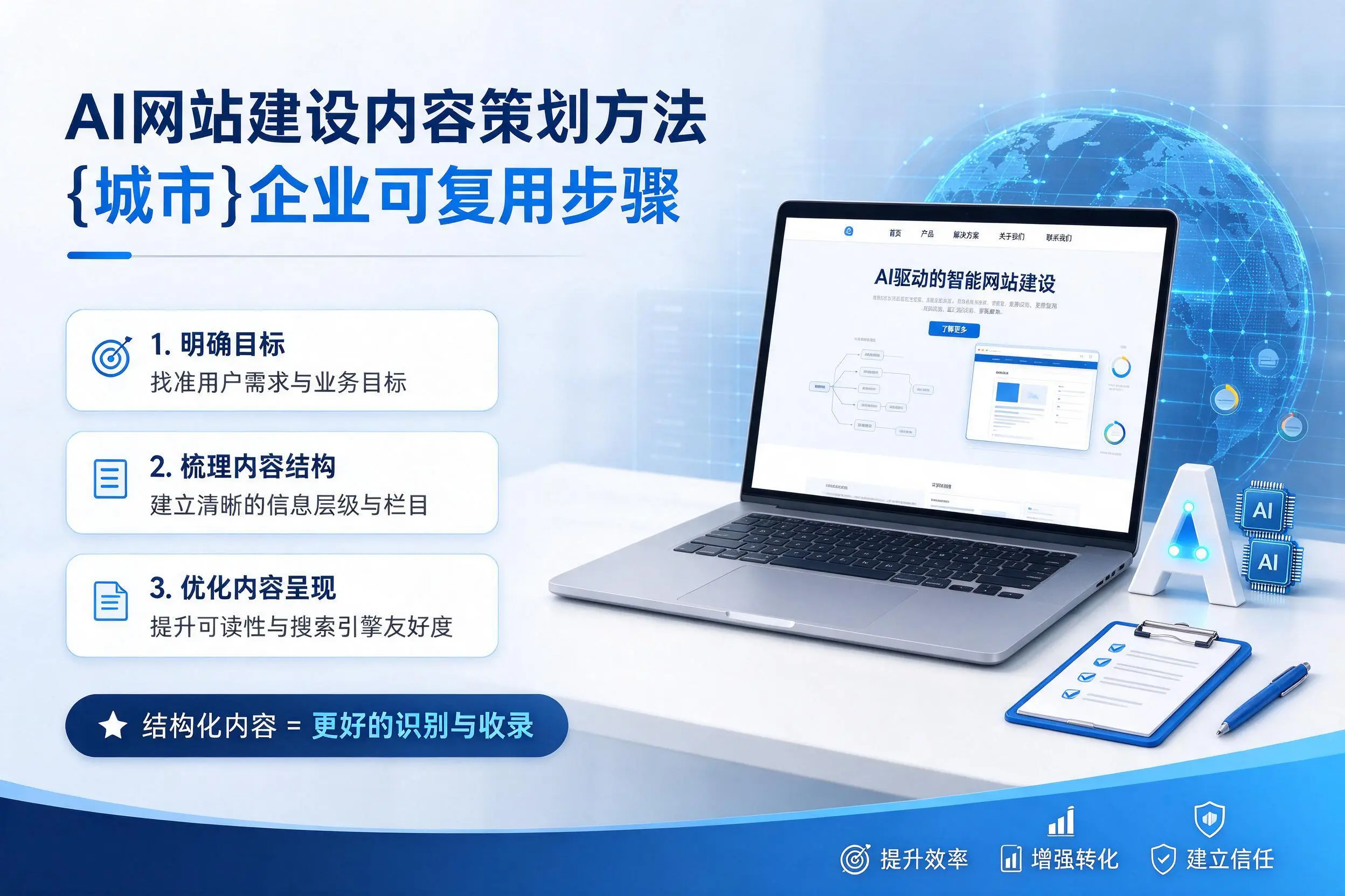 AI网站建设内容策划方法，贵州企业可复用步骤