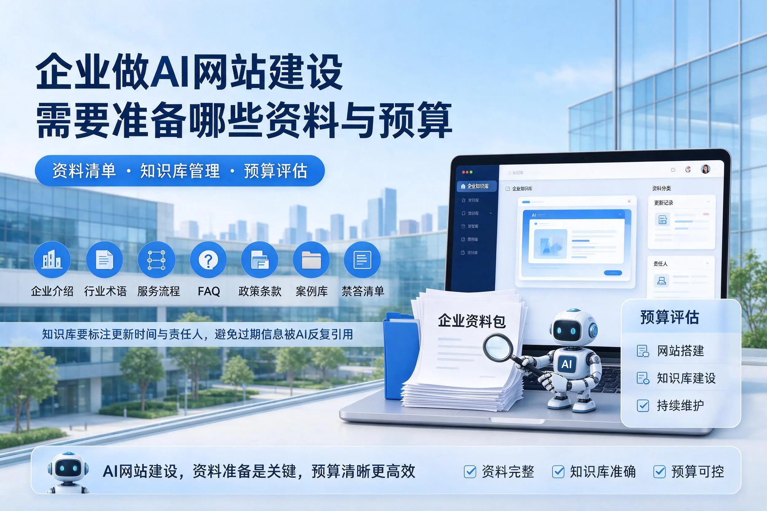 贵州企业做AI网站建设需要准备哪些资料与预算