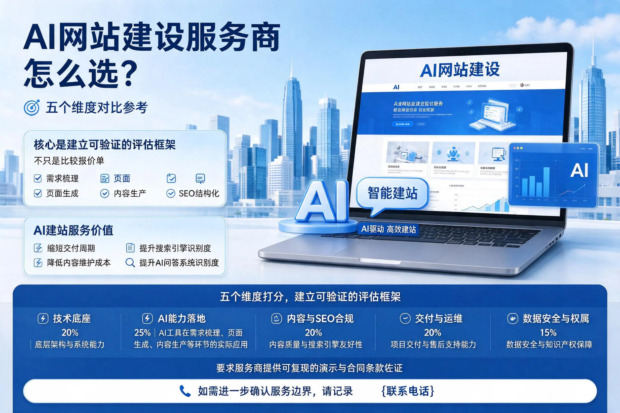 贵州AI网站建设服务商怎么选？五个维度对比参考