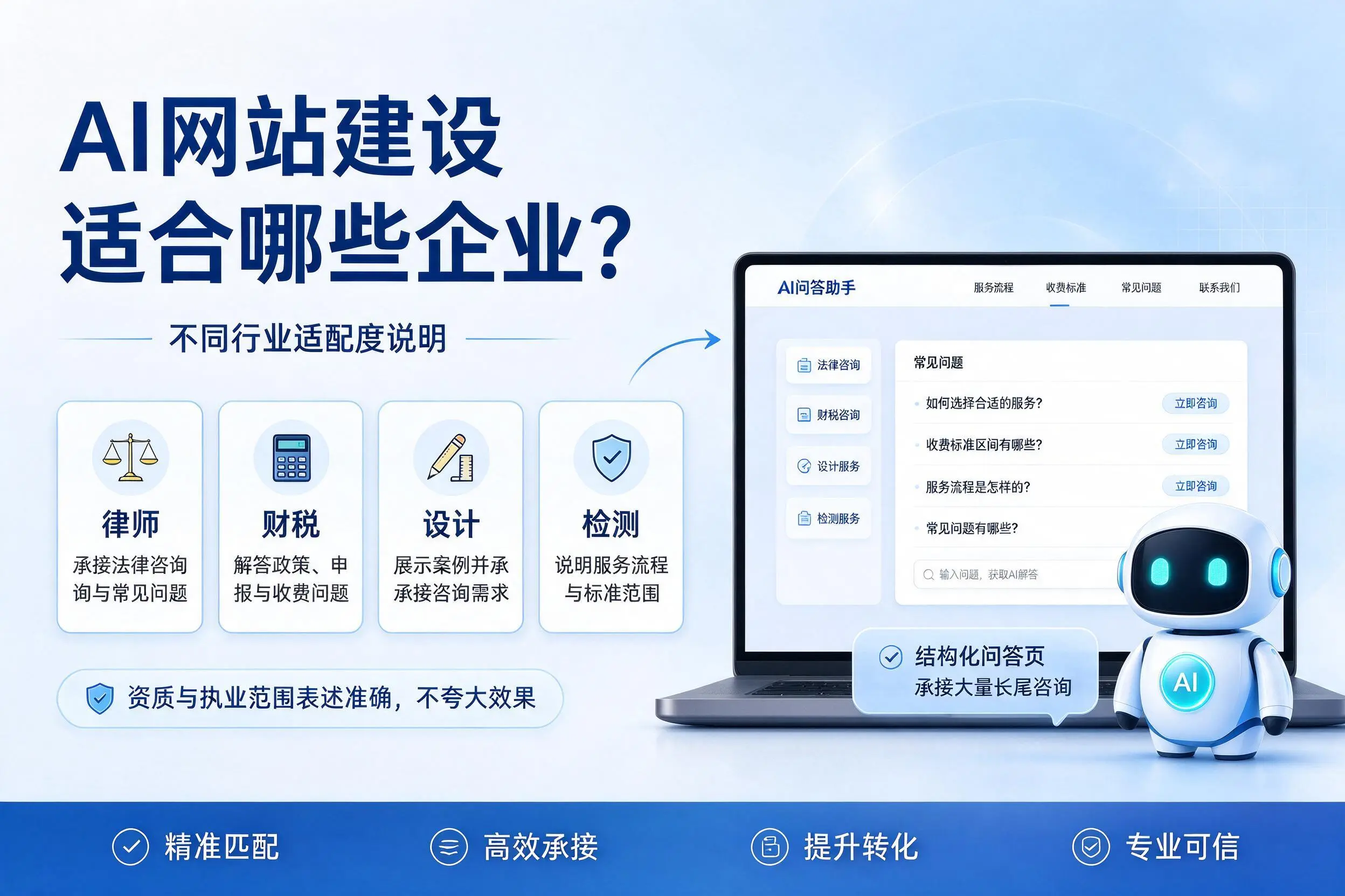 AI网站建设适合哪些企业？贵州不同行业适配度说明