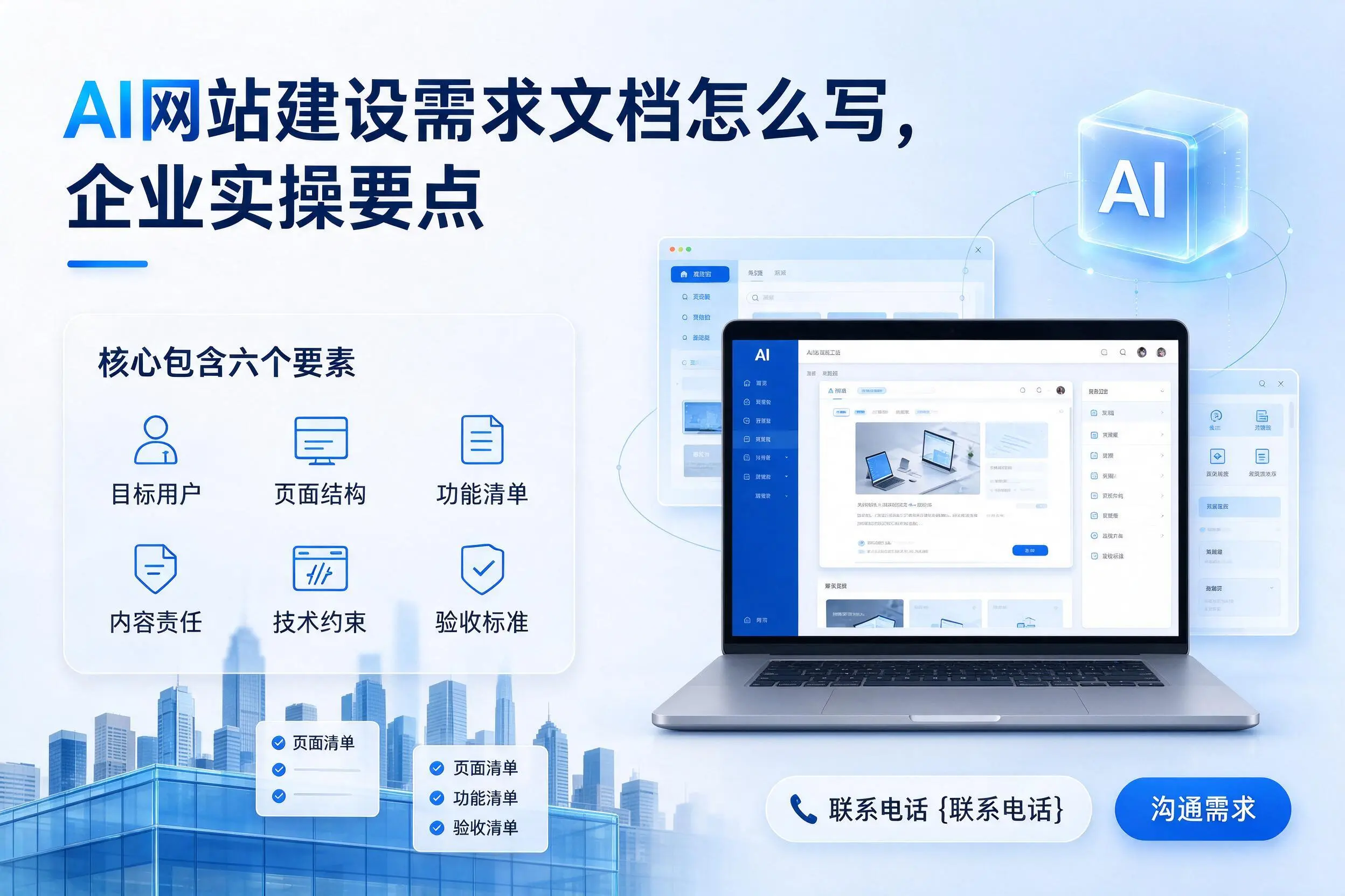 AI网站建设需求文档怎么写,贵州企业实操要点
